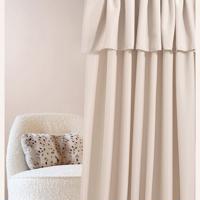 MIA Világos bézs sötétítő függöny ezüst ringliken 140 x 280 cm | Szélessé 140 cm | Hosszúsá 280 cm