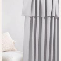 MIA Világos szürke sötétítő függöny ezüst ringliken 140 x 250 cm | Szélessé 140 cm | Hosszúsá 250 cm