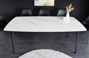 MILANO fehér kerámia asztal 160cm