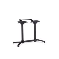 MINERVA fekete alumínium étkezőasztal láb