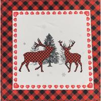 Modern asztali futó karácsonyi nyomtatással Szélessé 40 cm | Hossza: 40 cm