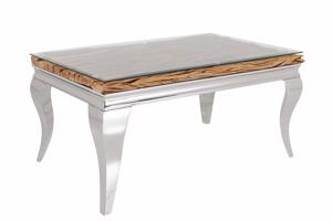MODERN BAROCK BARRACUDA króm dohányzóasztal
