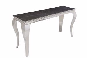 MODERN BAROCK króm szinterezett kő konzolasztal 140cm