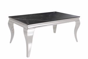 MODERN BAROKK króm kő dohányzóasztal 100cm
