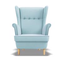 Modern kényelmes fotel kék színben