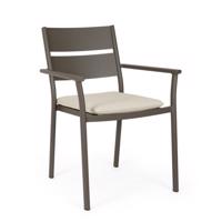 MOLOKAI szürke alumínium szék