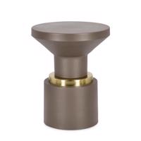 MUDIT taupe fém dohányzóasztal