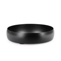 MYTHRI fekete fém tál