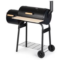 Nagy kerti grill 2 az 1-ben füstölővel