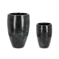 NIRAD szürke fém kaspó