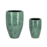 NIRAD zöld fém kaspó