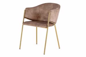 NOBLESSE bézs bársony szék