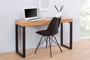OAK fekete és tölgy számítógépes asztal 120cm