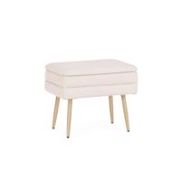 OLGA bézs bársony ülőpad