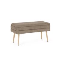 OLGA taupe bársony ülőpad