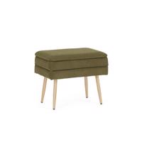 OLGA zöld bársony ülőpad