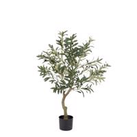 OLIVE sárga műanyag művirág