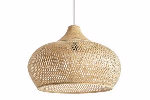 ORGANIC LIVING bézs bambusz függőlámpa