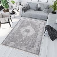 PALERMO Exkluzív szürke szőnyeg fehér orientális mintával Szélessé 80 cm | Hossz: 150 cm