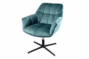 PAPILLON kék bársony fotel