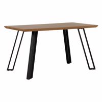 PEDAL fekete mdf étkezőasztal 140cm