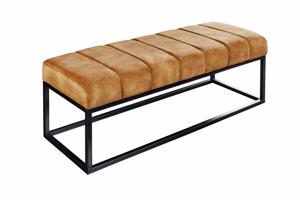 PETIT BEAUTÉ mustársárga bársony ülőpad 110cm