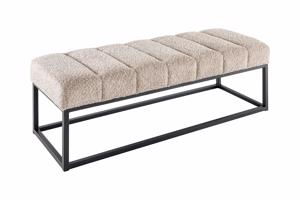 PETIT BEAUTÉ pezsgőszín bouclé ülőpad 110cm