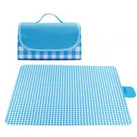 Piknik takaró kockás mintával kék-fehér 200 x 145 cm