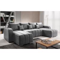 PORIMA U szürke bársony ülőgarnitúra