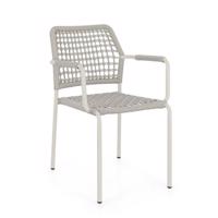 RAJADA ezüst alumínium kerti szék