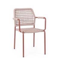 RAJADA terrakotta alumínium kerti szék