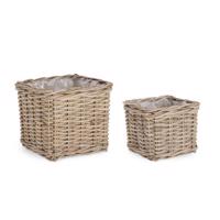 RANDY taupe rattan kosár