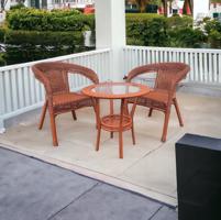 Rattan ülések az erkélyre - 2 fotel + asztal