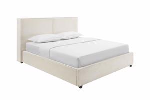 ROCCO bézs kordbársony ágy 180x200 cm