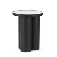 RONDEL fekete fém dohányzóasztal