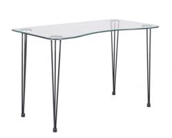 RONDO átlátszó üveg konzolasztal 120cm