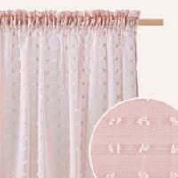 Rózsaszín függöny Casablanca szalagon 350 x 250 cm