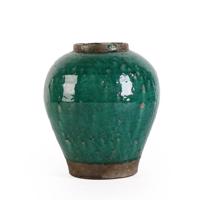 RUNE zöld terracotta kaspó