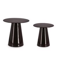 SALEMA fekete fém dohányzóasztal