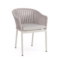 SALINES ezüst alumínium kerti szék