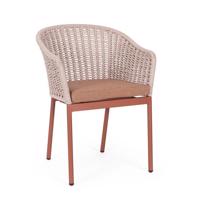 SALINES terrakotta alumínium kerti szék