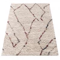 SHAGGY bézs színű szőnyeg mintával Šírka: 160 cm | Dĺžka: 230 cm