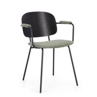 SIENNA fekete szövet szék