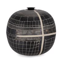 SIVA szürke üveg váza