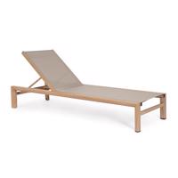 SKIPPER bézs alumínium napozóágy