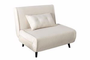 SMART MULTIFUNCTION bézs kordbársony fotelágy 100 cm