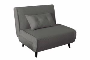 SMART MULTIFUNCTION szürke kordbársony fotelágy 100 cm