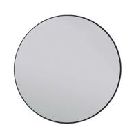 SMOKE fekete keretes tükör 60 cm átmérő