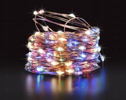 Solar karácsonyi fények 12 M 100 LED színes