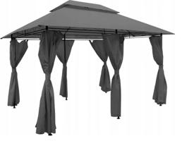 Stabil kerti pavilon 3 x 4 m szürke